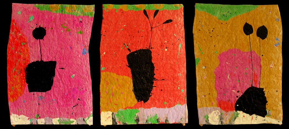 2004 - Souches et rejets, triptyque / Stump and shoots triptych